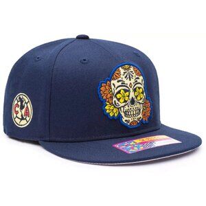 Fan Ink Liga MX Club America Day of the Dead Sugarskull Sugar Skull CA Hat Cap
